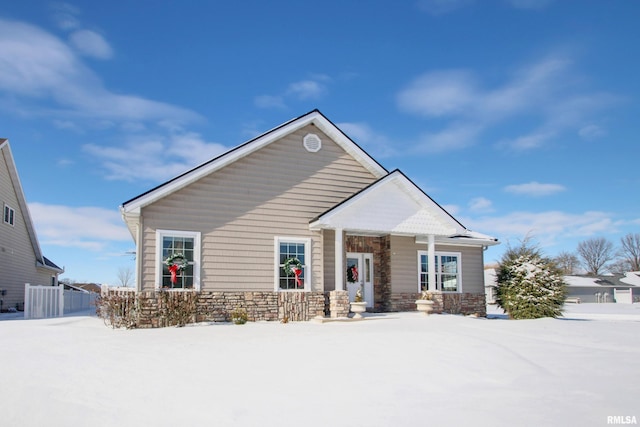 view of front of home