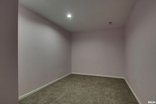 view of carpeted empty room