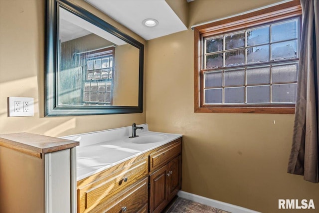 bathroom featuring vanity