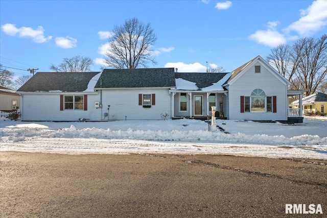 view of ranch-style home