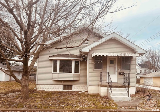 view of bungalow-style house