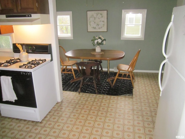 view of dining area