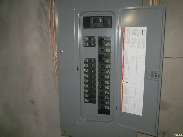 utility room featuring electric panel