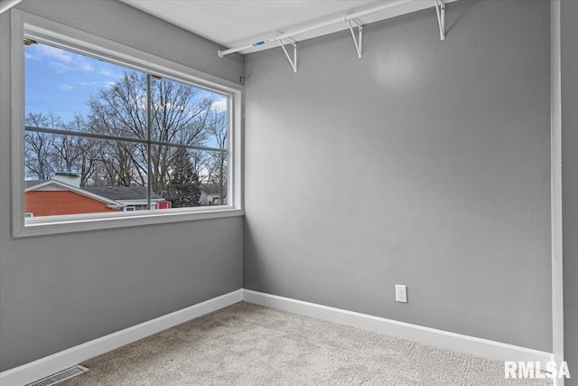 view of carpeted empty room