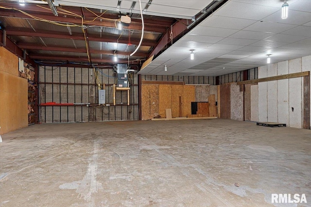 garage featuring electric panel