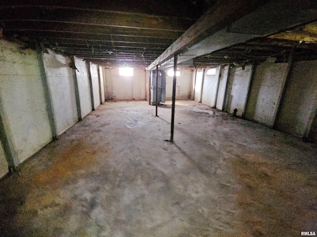 view of basement