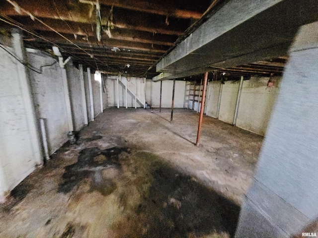 view of basement