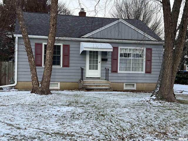 view of bungalow-style house