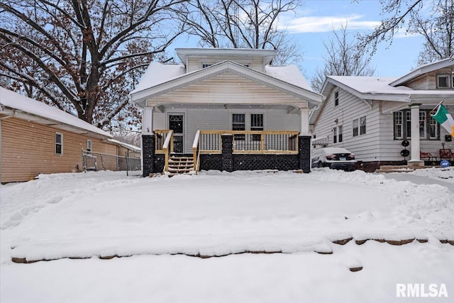 view of front of home