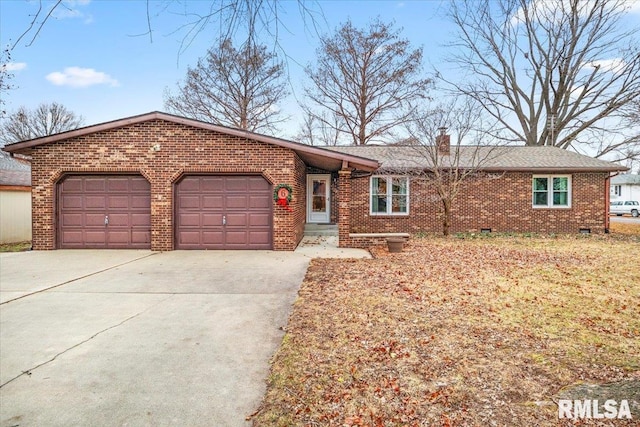 ranch-style house with a garage