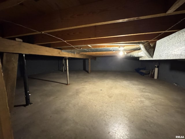 view of basement