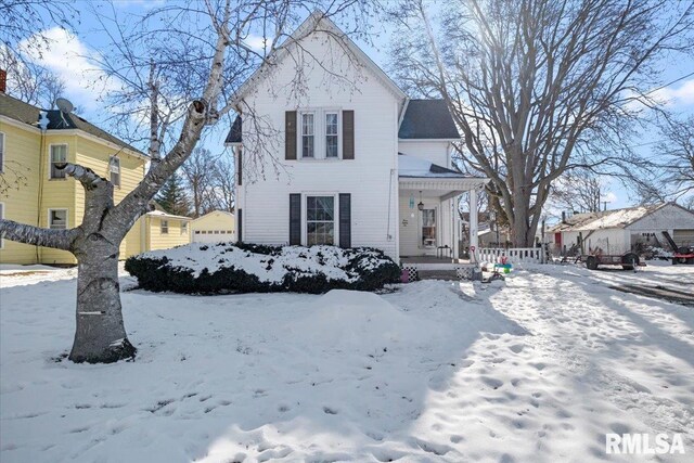 view of front of home featuring a porch