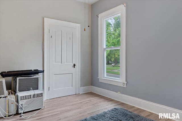 interior space featuring light wood-type flooring