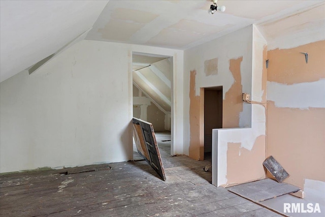 bonus room featuring vaulted ceiling