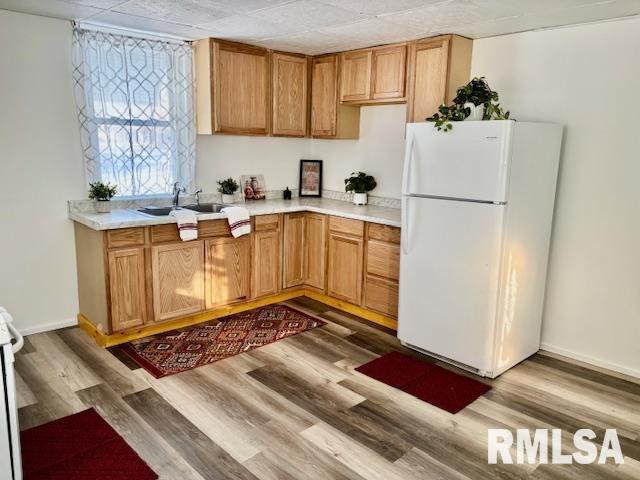 bathroom featuring hardwood / wood-style floors, toilet, and vanity