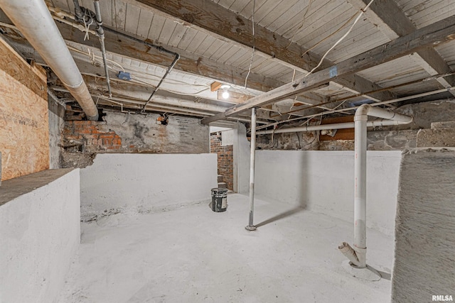 view of basement