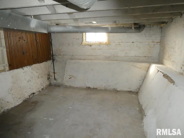 view of basement