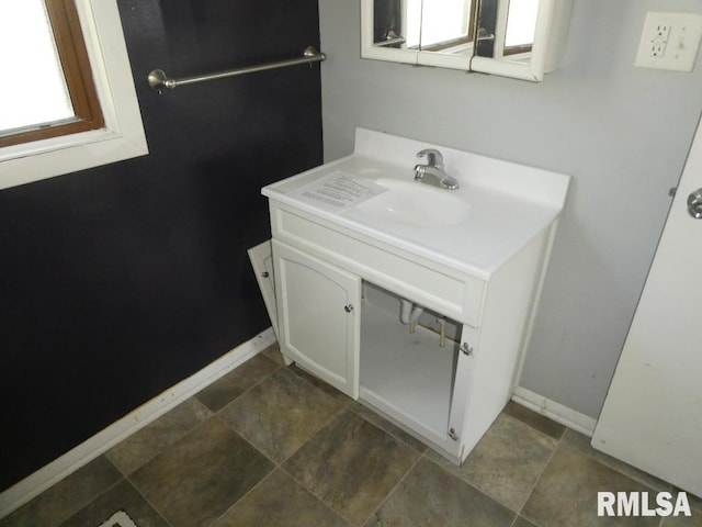 bathroom featuring vanity