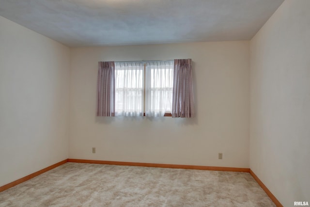 view of carpeted empty room