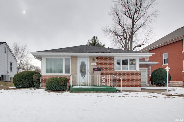 view of front of house with cooling unit