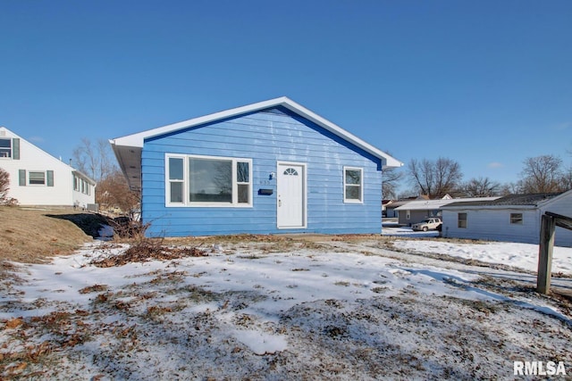 view of bungalow-style home