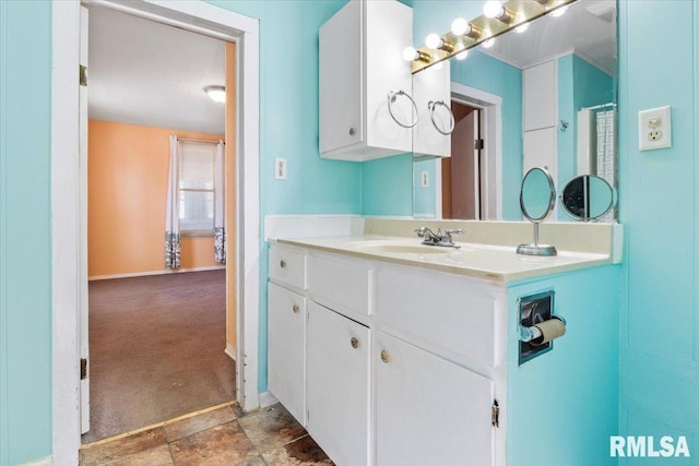 bathroom with vanity