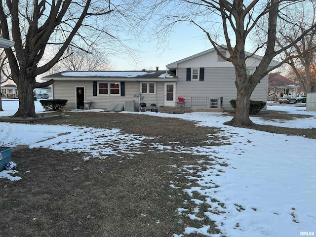 238 E Prairie St, Roodhouse, IL 62082 - view of snow covered house