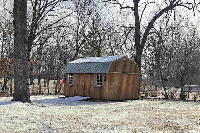 view of outdoor structure