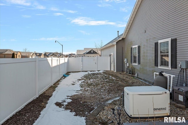 view of snowy yard