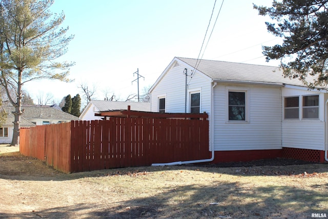 view of side of property