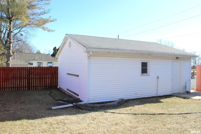 exterior space with a lawn