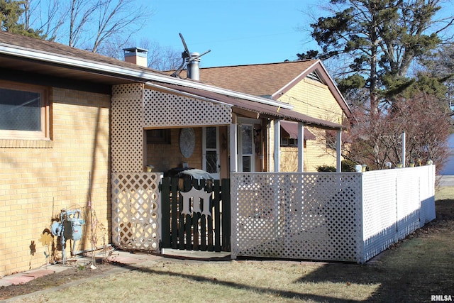 view of side of property