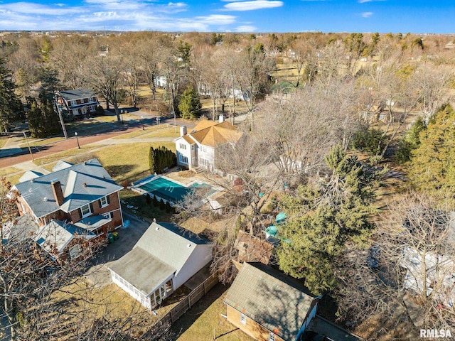 birds eye view of property