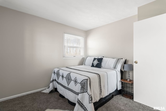 bedroom with carpet floors