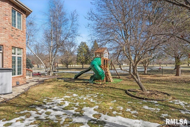 view of jungle gym