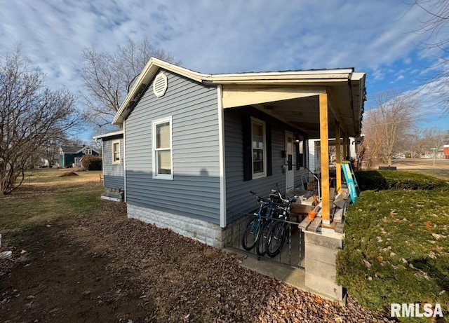 view of home's exterior