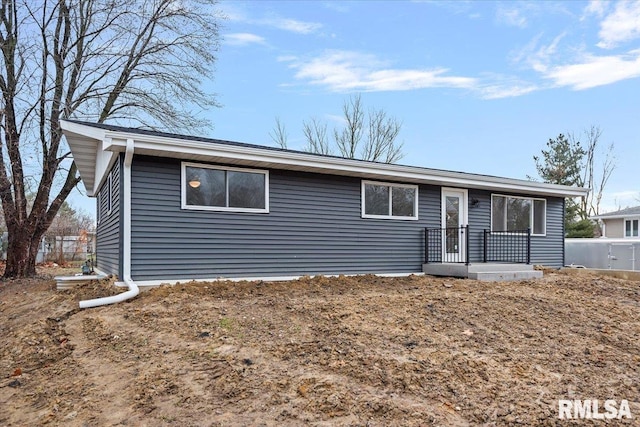 view of ranch-style house