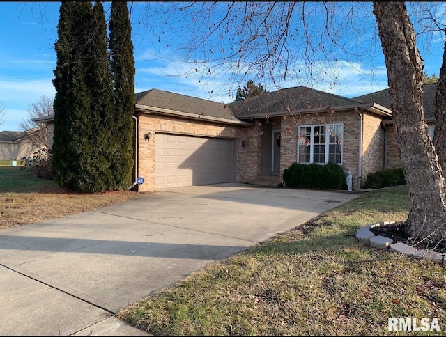 ranch-style house with a garage