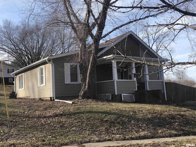 view of front of home