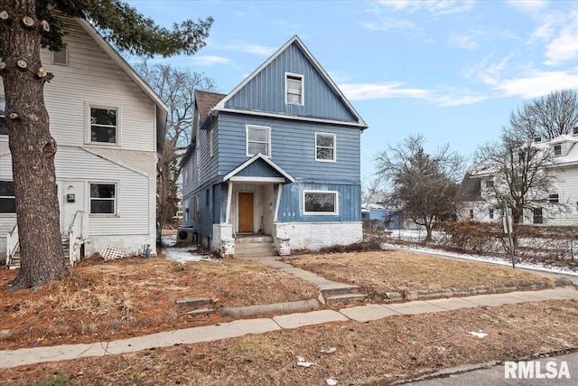 view of front of home featuring board and batten siding