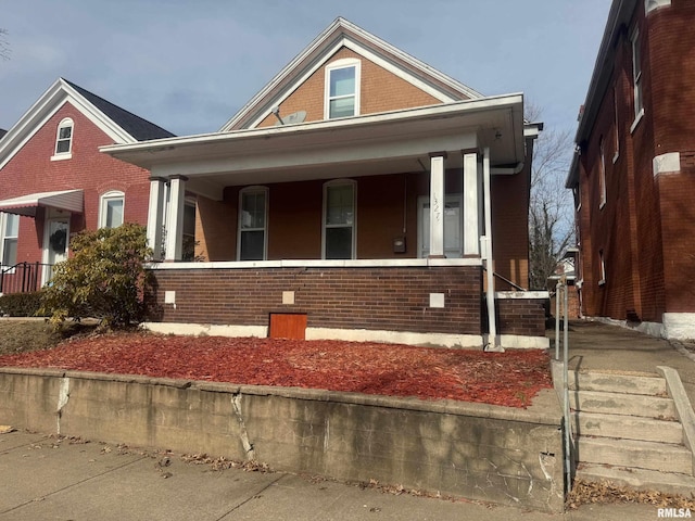 view of front of house with a porch