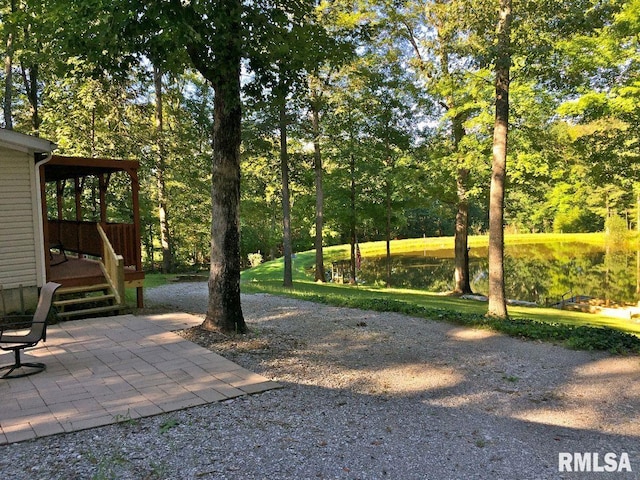 view of yard featuring a patio