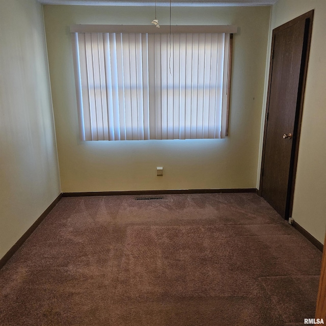 view of carpeted empty room