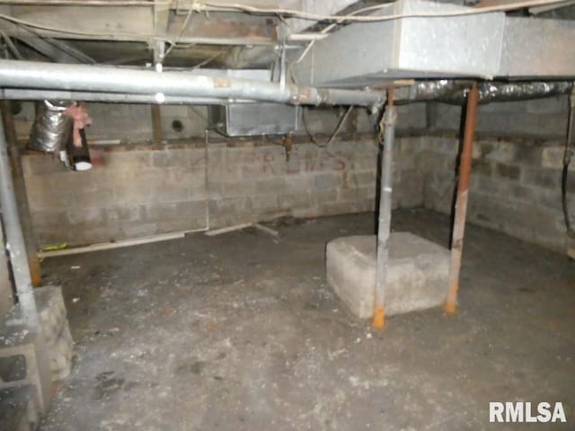 view of basement