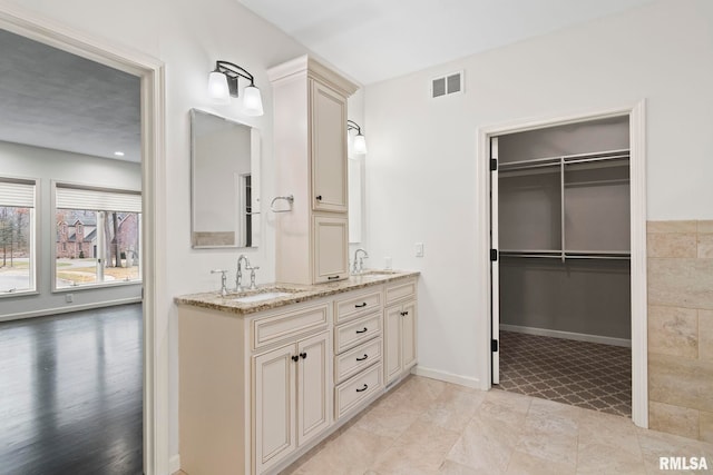 bathroom featuring vanity