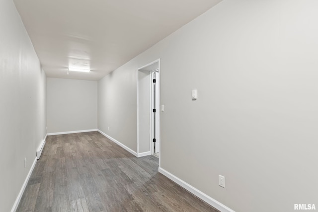 interior space with hardwood / wood-style floors