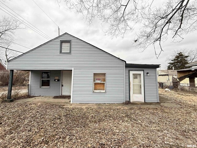 view of back of property