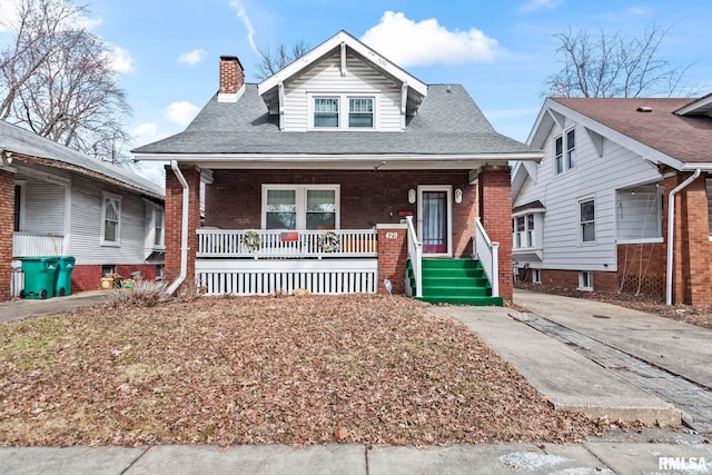 bungalow with covered porch