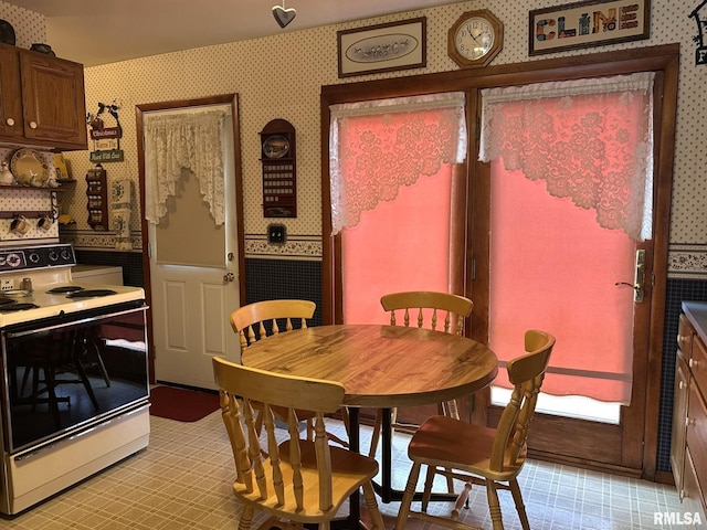 view of dining room