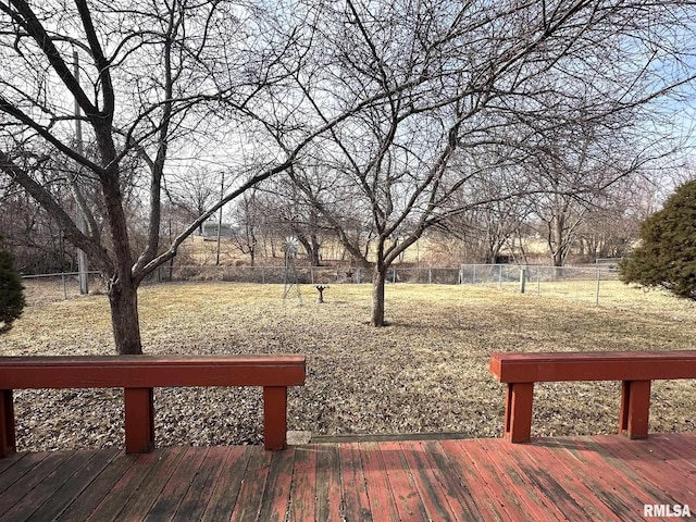 view of wooden terrace